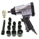 Ver imagem 5 de Kit Chave Impacto Pneumática 1/2 32kgfm 17 Acessórios Rocking Dog Tch32