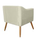 Ver imagem 3 de Poltrona Decorativa Lavinia Pés Palito Suede Bege - DS Estofados