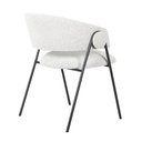 Ver imagem 4 de Cadeira Toulouse Base Preta - Cinza Bouclé