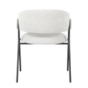 Ver imagem 5 de Cadeira Toulouse Base Preta - Cinza Bouclé