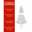 Ver imagem 4 de Árvore de Natal Branca 1,80m 320 Galhos Pinheiro Luxo Klizz