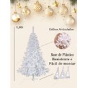 Ver imagem 3 de Árvore de Natal Branca 1,80m 320 Galhos Pinheiro Luxo Klizz