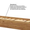 Cama Auxiliar Solteiro com Rodízios 100% Madeira Maciça La Paz Espresso Móveis - 6