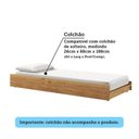 Ver mais imagens de Cama Auxiliar Solteiro com Rodízios 100% Madeira Maciça La Paz Espresso Móveis Marrom/Nogueira
