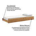 Ver imagem 5 de Cama Auxiliar Solteiro com Rodízios 100% Madeira Maciça La Paz Espresso Móveis Marrom/Nogueira