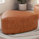 Ver imagem 2 de Puff Decorativo Orgânico para Sala de Estar Living Trizza W01 Couríssimo Camel - Lyam Decor