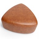 Ver imagem 5 de Puff Decorativo Orgânico para Sala de Estar Living Trizza W01 Couríssimo Camel - Lyam Decor