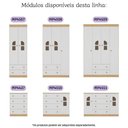 Ver imagem 6 de Guarda-roupa Infantil 122cm com Vidro 4 Portas e 2 Gavetas Amora Multimóveis Mp4509 Madeirado/