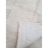 Kit 3 Tapetes Algodão para Banheiro, quarto, sala, - Tamanho - 0,50 x 0,80 - Pelo Baixo- Cor Cru - 3