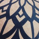 Ver imagem 2 de Capa de Almofada Linho Aplique Boucle Azul Marinho 50x50 Cm