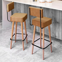 Ver imagem 2 de Kit Banqueta Decorativo Recepçao Barcelona Courissimo Amarula - Salaone Decor