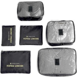 Kit 6 Organizador Mala e Bolsa de Viagem Roupa Necessaire - 2