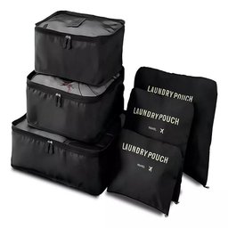 Kit 6 Organizador Mala e Bolsa de Viagem Roupa Necessaire - 1