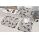 Ver imagem 1 de Jogo Tapetes para Banheiro Tecil Pop 3 Pecas Turquia Marrom