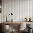 Ver mais imagens de Painel Ripado Interno Liso de Poliestireno 290cm x 14cm 0,10cm Espessura Formaco Decor Branco