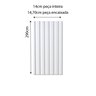 Painel Ripado Interno Liso de Poliestireno 290cm X 14cm 0,10cm Espessura Formaco Decor - 4