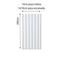 Ver imagem 4 de Painel Ripado Interno Liso de Poliestireno 290cm x 14cm 0,10cm Espessura Formaco Decor Branco