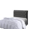 Ver imagem 2 de Cabeceira Imperatriz 1000 Plus Casal 1400mm Veludo Slim Chumbo - Simbal