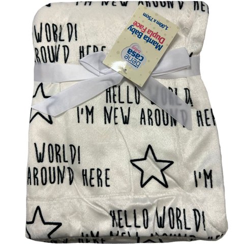 Manta Bebê Dupla Face Oportunity Sherpa e Flannel Fleece 100x75