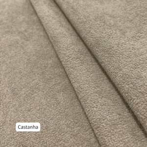 Poltrona Paris Giratória em Boucle Estofada Escritório Sala:castanha