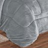 Coberdrom Apollo Queen Sherpa Pele de Carneiro + Manta Flannel 1 Peça - Cinza - 3