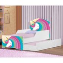 Ver imagem 2 de Bicama Infantil Uly Unicórnio Arco Íris com Colchões