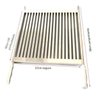 Grelha Uruguaia Inox 57X40Cm Para Churrasqueira E Premoldada - 2