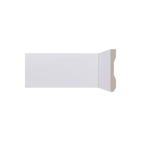 Kit Rodape Poliestireno Lev101 Liso 10cm Santa Luzia (10br)