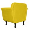 Poltrona Decorativa Pés Luis XV Suede Amarelo - DS Estofados - 3