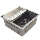 Ver imagem 3 de Cuba Gourmet Terena 44x44cm e Calha Waiana Embutida 45x18cm Aço Inox 304 - Preto