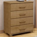 Ver imagem 2 de Comoda 4 Gavetas Madeira Maciça 84 Cm 2250 Freijo Milani Store