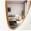 Ver imagem 3 de Espelho Decorativo Organico 90x65 com Borda Moldura em Lamina de Madeira Grande
