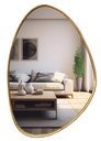 Ver imagem 2 de Espelho Decorativo Organico 90x65 com Borda Moldura em Lamina de Madeira Grande