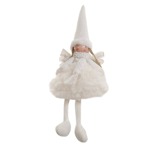 Boneco de Natal Fada Branca 47x15cm