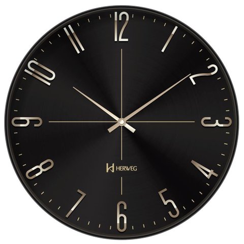 Relógio de Parede Herweg Ref: 4607-035 Preto