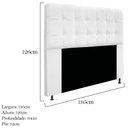 Ver imagem 5 de Cabeceira Estofada Mel 195 Cm King Size Suede Branco