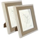 Ver imagem 2 de Kit 2 Porta Retratos 15x20cm Borda Larga Moderno Mesa 6335:mod3