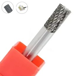 Lima Rotativa Haste Paralela - Med. 1/4 - Metal Duro - 3 Lima Rotativa Haste Paralela - Med. 1/4 - Metal Duro - 3