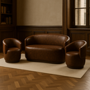Ver imagem 2 de Conjunto Sofá e 2 Poltronas Beatriz Sala Estar Organica Courino Wisk - Montanaris Decor