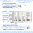 Ver imagem 6 de Quarto de Bebê Guarda Roupa 3 Portas e Berço Mini Cama com Colchão 100% MDF Encanto