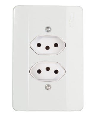 Tomada Dupla 2p+t Nbr 20a 250v Mectronic - 1