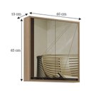 Ver imagem 2 de Armário de Banheiro 60cm 02 Portas com Espelho Ref 651 Cewal - Itapuã/portoro
