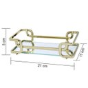 Ver imagem 3 de Bandeja Hara Luana Dourada 10X20 Cm