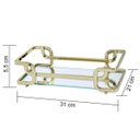 Ver imagem 3 de Bandeja Hara Luana Dourada 20X30 Cm