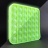 Pop It Brilha no Escuro Fluorescente Quadrado Fidget Toy Brinquedo Anti Stress Sensorial - Verde - 2