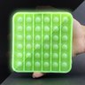 Pop It Brilha no Escuro Fluorescente Quadrado Fidget Toy Brinquedo Anti Stress Sensorial - Verde - 3