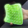 Pop It Brilha no Escuro Fluorescente Quadrado Fidget Toy Brinquedo Anti Stress Sensorial - Verde - 4