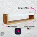 Ver imagem 6 de Kit 2 Nichos Porta Livros Infantis Prateleira Organizadora de Bonecos Estante de Brinquedos 55cm