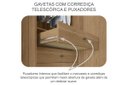 Ver imagem 2 de Guarda Roupa Solteiro com Espelho 100% MDF 2 Portas de Correr 3 Gavetas 162cm Thor Plus Cumaru/Fen
