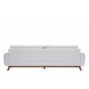 Ver imagem 4 de Sofá Clean 2 Lugares 150cm Cinza Bouclé com Espuma D26 Estrutura Madeira Sallar Home